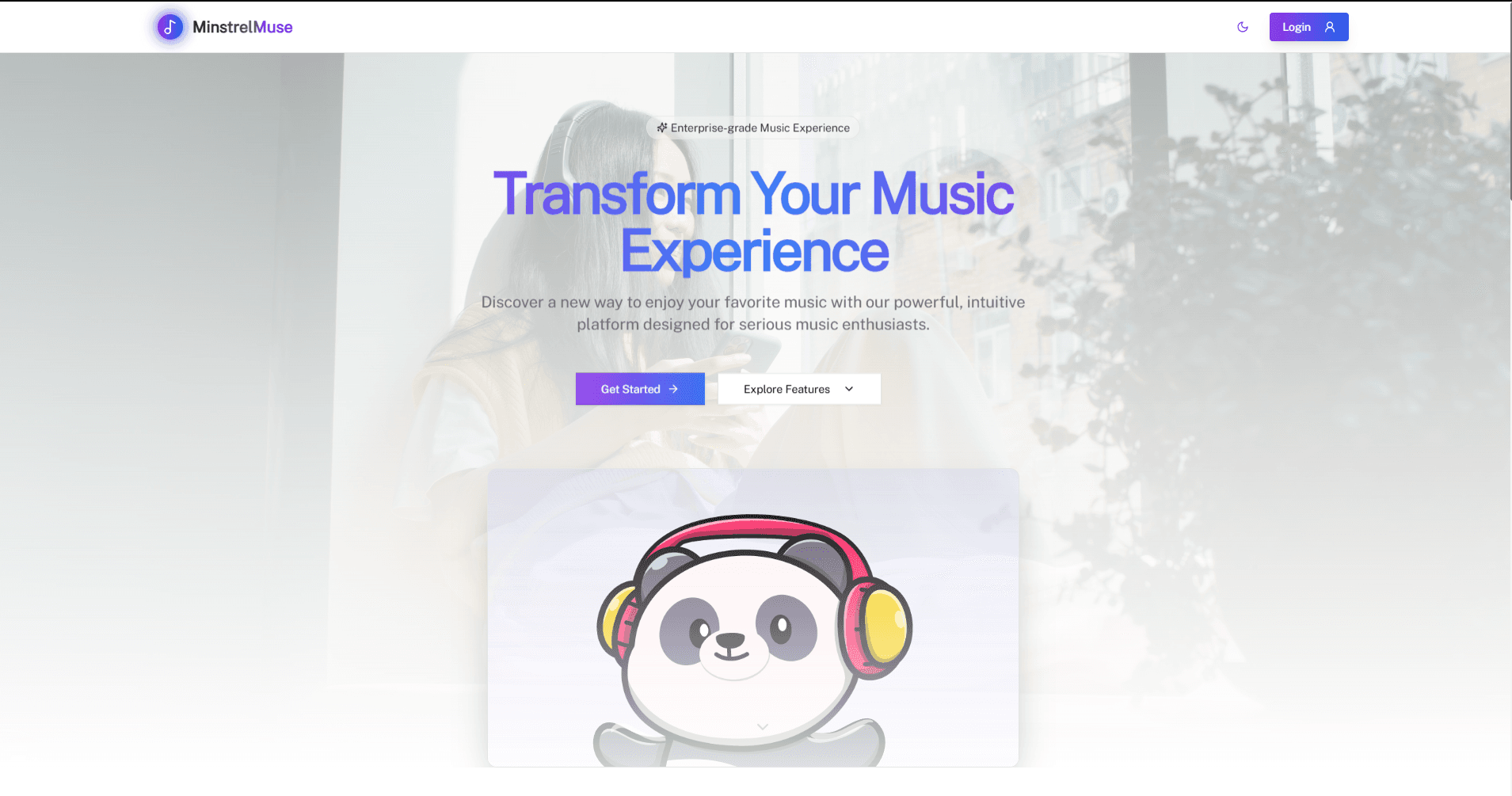 Screenshot of MinstrelMuse